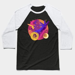 Rabbit Astronaut Glove Baseball T-Shirt